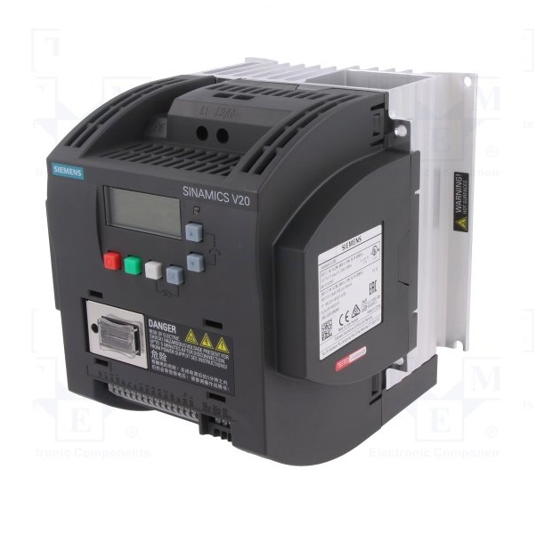 اینورتر تک فاز زیمنس سری v20 مدل 6SL3210-5BB22-2UV0